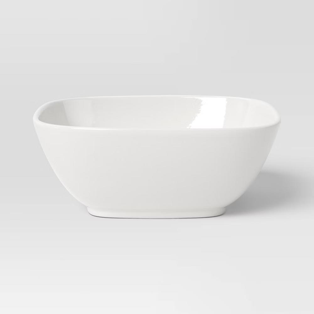 12pc Porcelain Square Coupe Dinnerware Set - Image 3