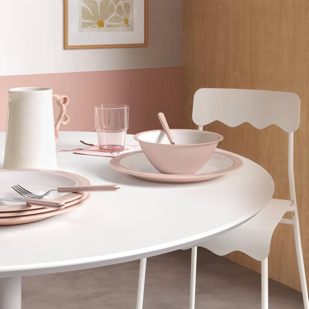10.5" Plastic Dinner Plate with Decal - Image 6