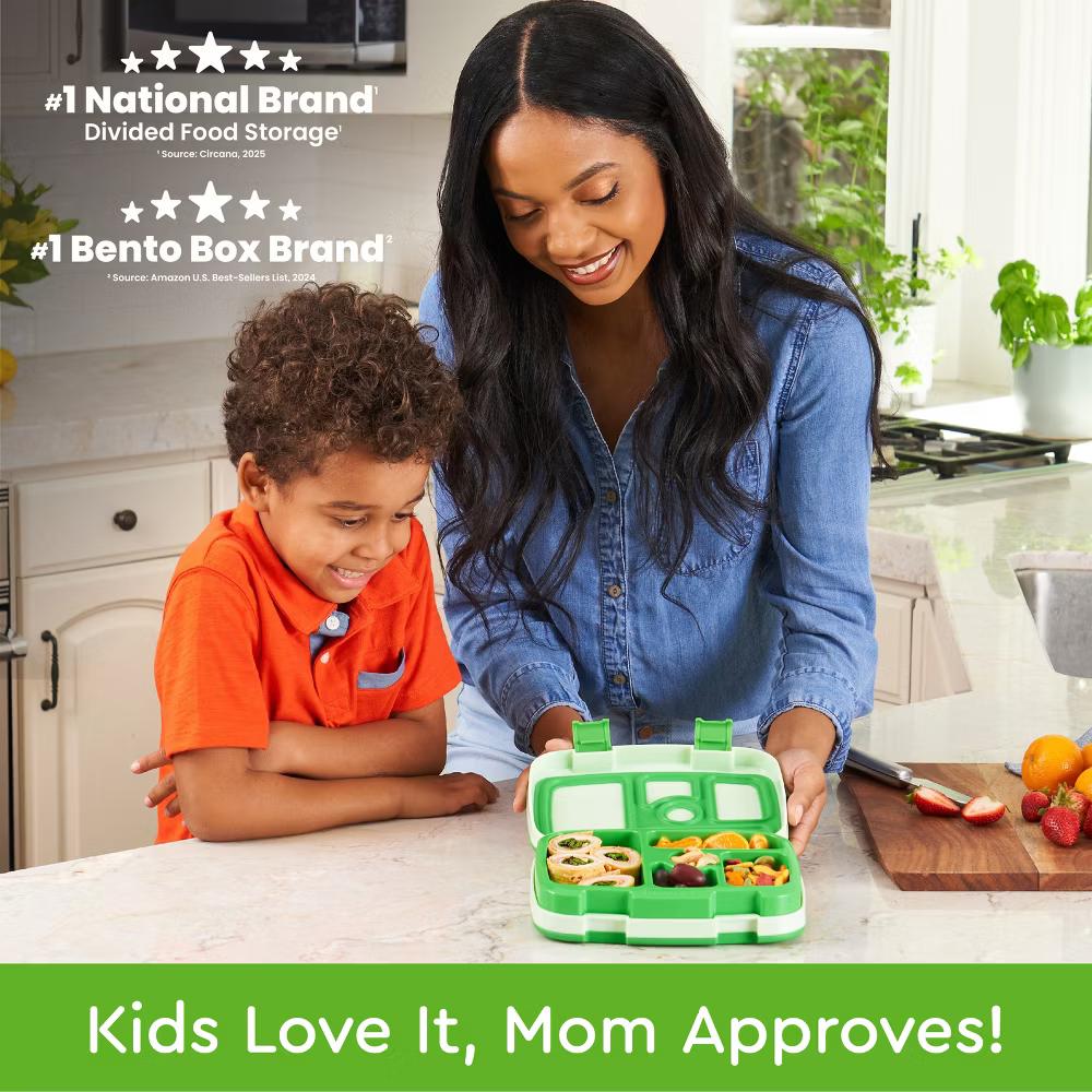 Kids' Brights Leakproof, 5 Compartment Bento-Style Kids' Lunch Box - Image 26