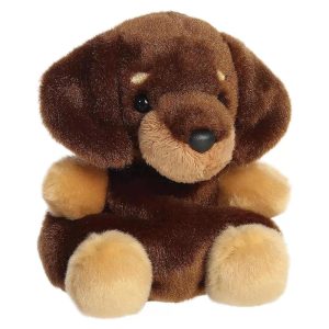 Mini Houdini Dachshund Palm Pals Adorable Stuffed Animal Brown 4.5"