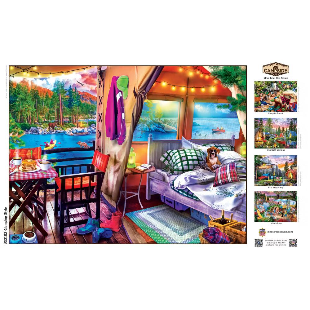 300 Piece EZ Grip Jigsaw Puzzle Glamping Style Campside Large Piece Eco-Friendly - Image 6