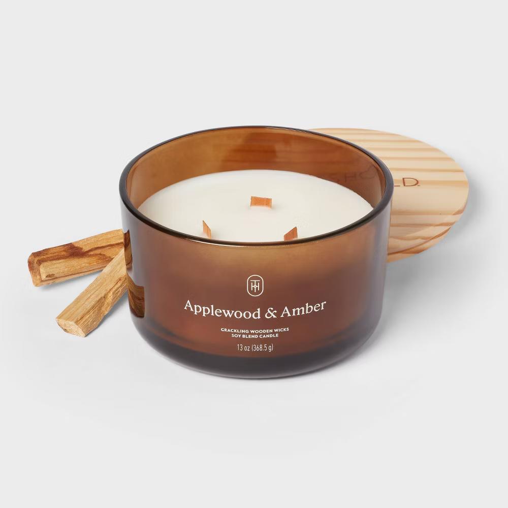 Glass Wooden Wick Jar Candle - Image 50