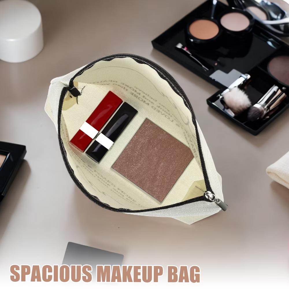 Women's Birthday Makeup Bag Beige 1 Pc - Image 21