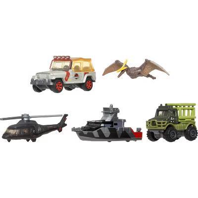 Matchbox Jurassic World Rebirth 5pk 1:64 Scale Die-Cast Toy Cars with 1 Dinosaur (Styles May Vary) - Image 6