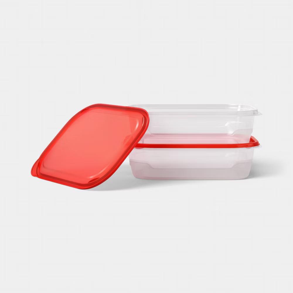 Large Rectangle Food Storage Containers - 128oz/2ct - Image 3