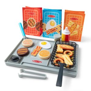 Flip & Fry Grill Play Set with Water WOW!® Color Changing Play Food Preschool Toy