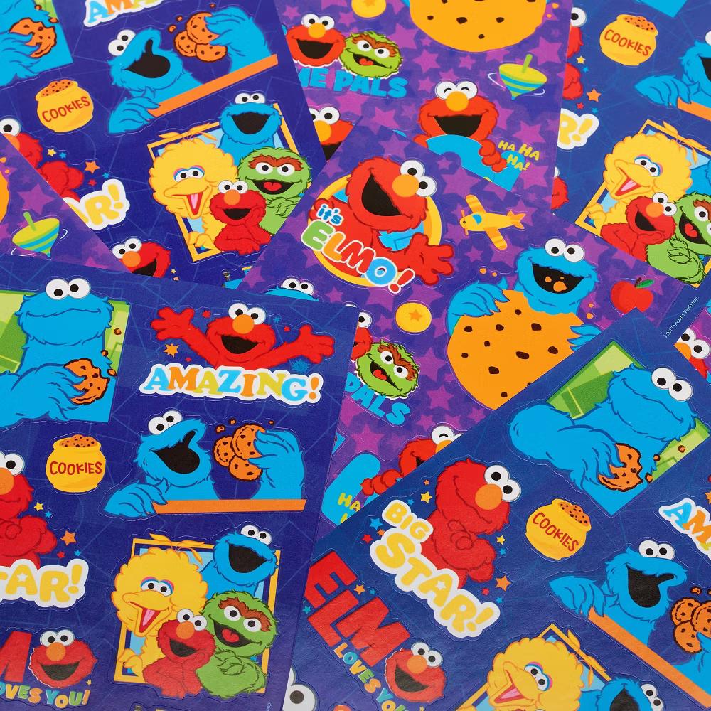 Sticker Pad for Kids, Elmo, Cookie Monster, Big Bird 112ct, 8 Sheets - Image 4
