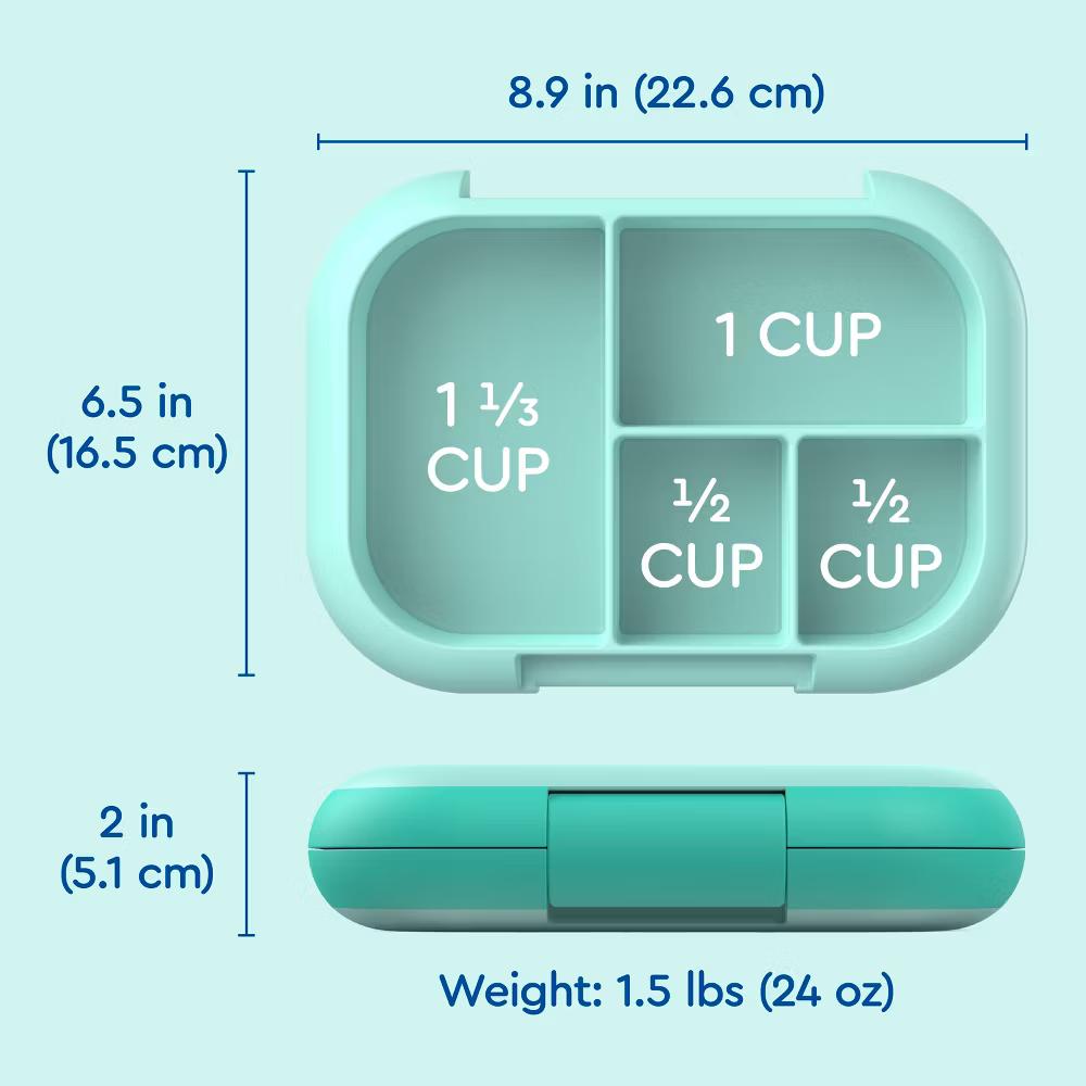 Kids' Chill Lunch Box, Bento-Style Solution, 4 Compartments & Removable Ice Pack - Image 22