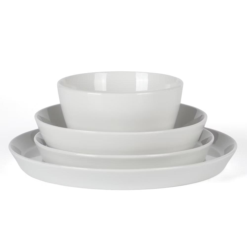 Martha Stewart Selma Chip & Scratch Resistant Dinnerware Set, Plates and Bowls Dishes Set - Image 3