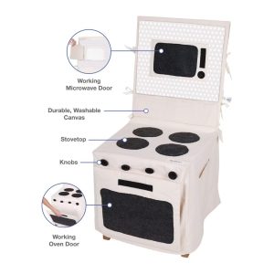 PopOhVer Pretend Play Stove Slipcover Playset