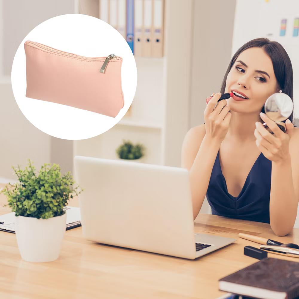 PU Leather Travel Portable Makeup Bag 1 Pc - Image 44