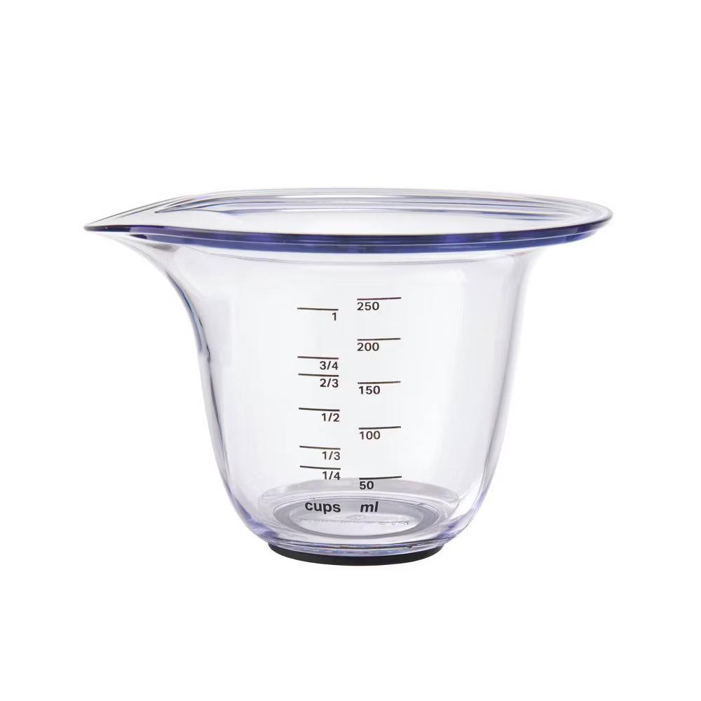 KitchenAid Set of 3 Measuring Cups: Plastic, Dishwasher-Safe, Easy-Pour Spout, 2, 1, & 4-Cup Stackable Design - Image 9