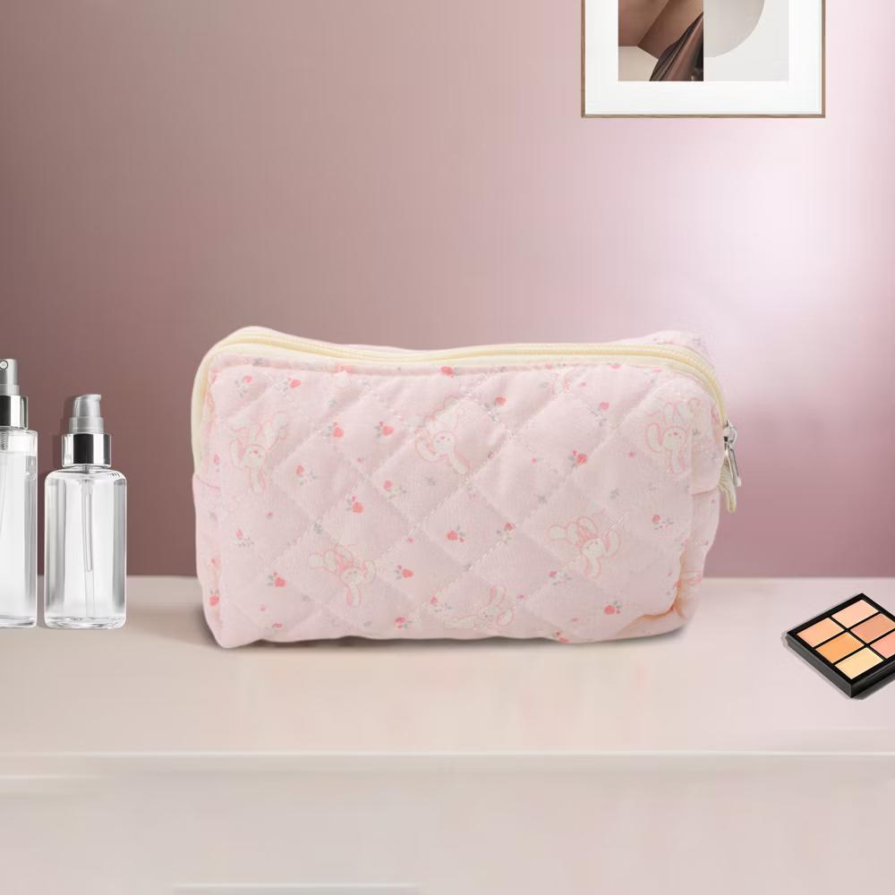 Long-Eared Rabbit Makeup Bag Pink 1 Pc - Image 3