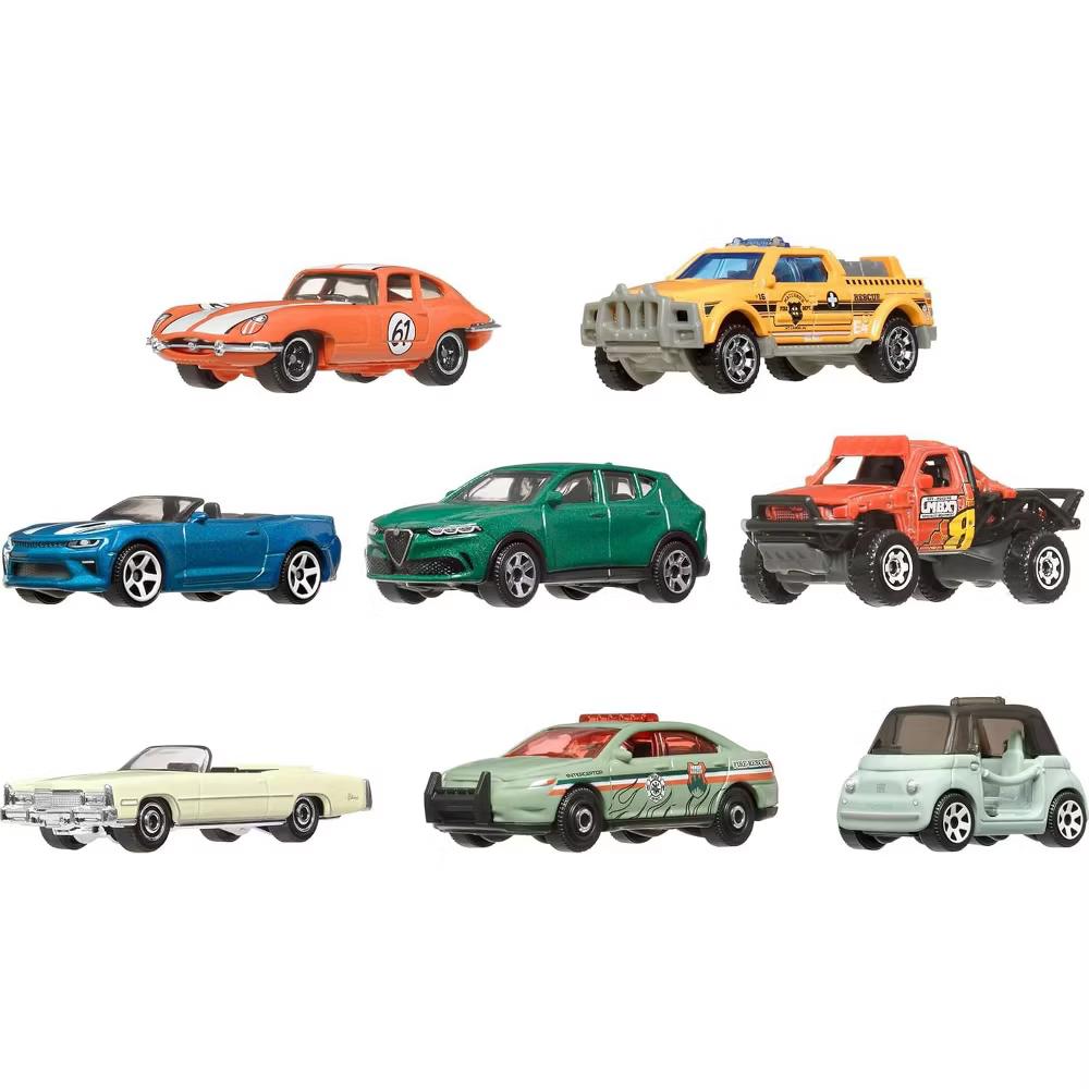 Matchbox Toy Cars or Trucks 8-Pack, Set of 8 Die-Cast 1:64 Scale Vehicles, Themed Multipack, Styles May Vary - Image 3