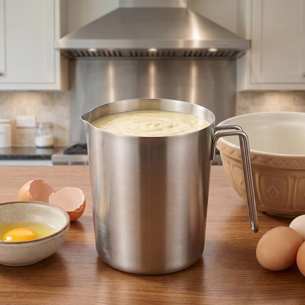 Measuring Cup, Liquid Stainless Steel Measuring Cup for Kitchen Use, Ideal for Measuring Ingredients Precisely - Image 9