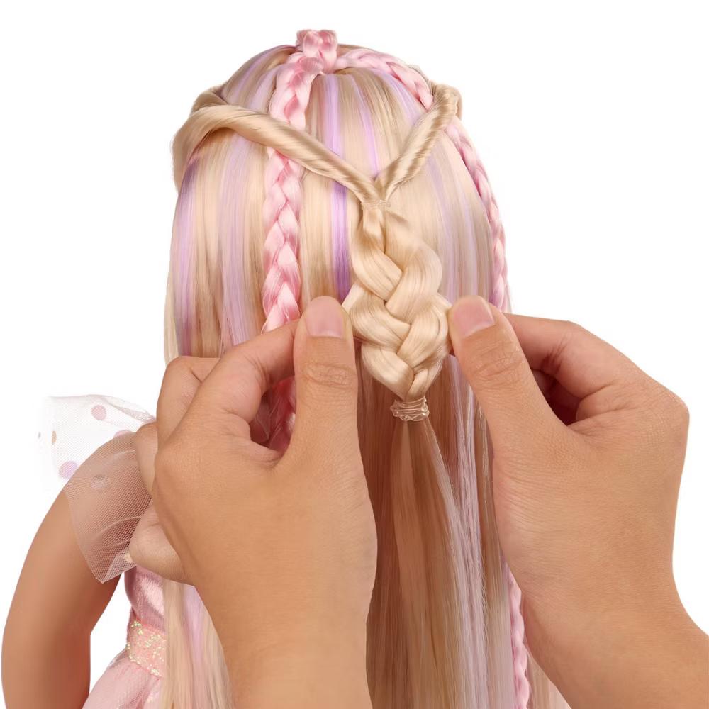 Amara 18" Hair Grow Doll with Hair Clips & Styling Book Accessories - Image 6