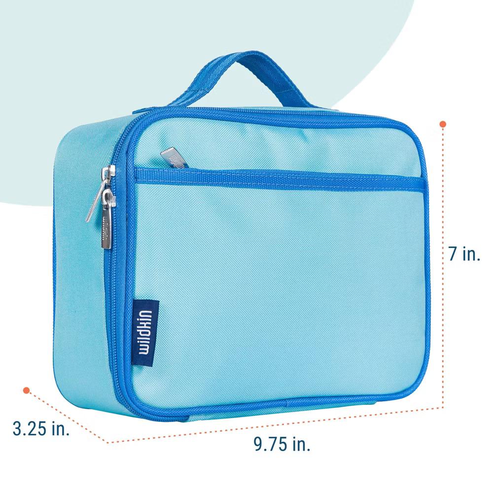 Wildkin Kids Insulated Lunch Box in Solid Colors – Durable and Reusable for School & Travel - Image 6