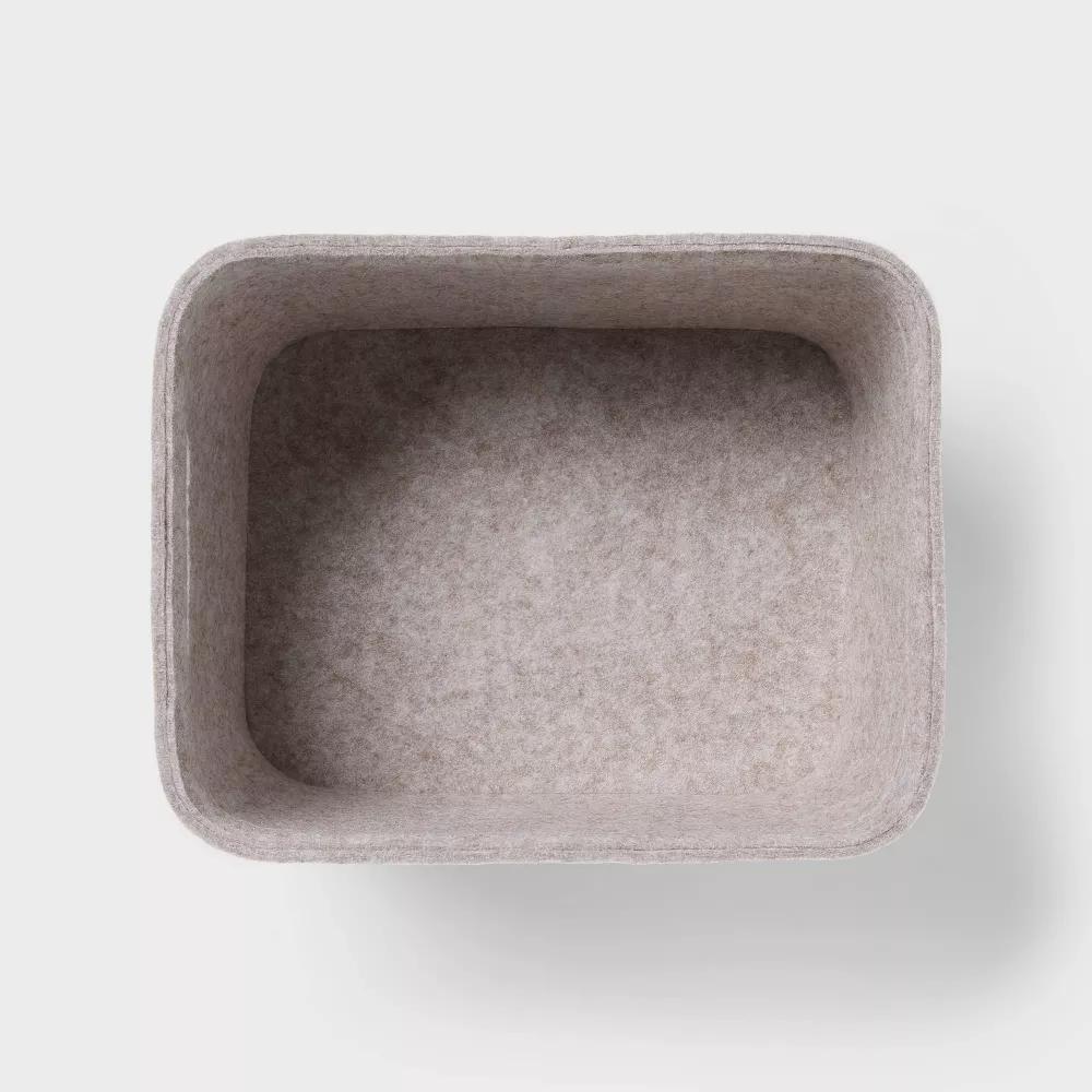 Rectangle Felt Basket with Stitching - Image 25