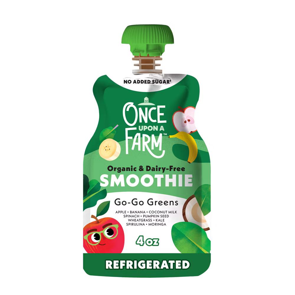 Go-Go Greens Organic Dairy-Free Kids' Smoothie - 4oz Pouch - Image 5
