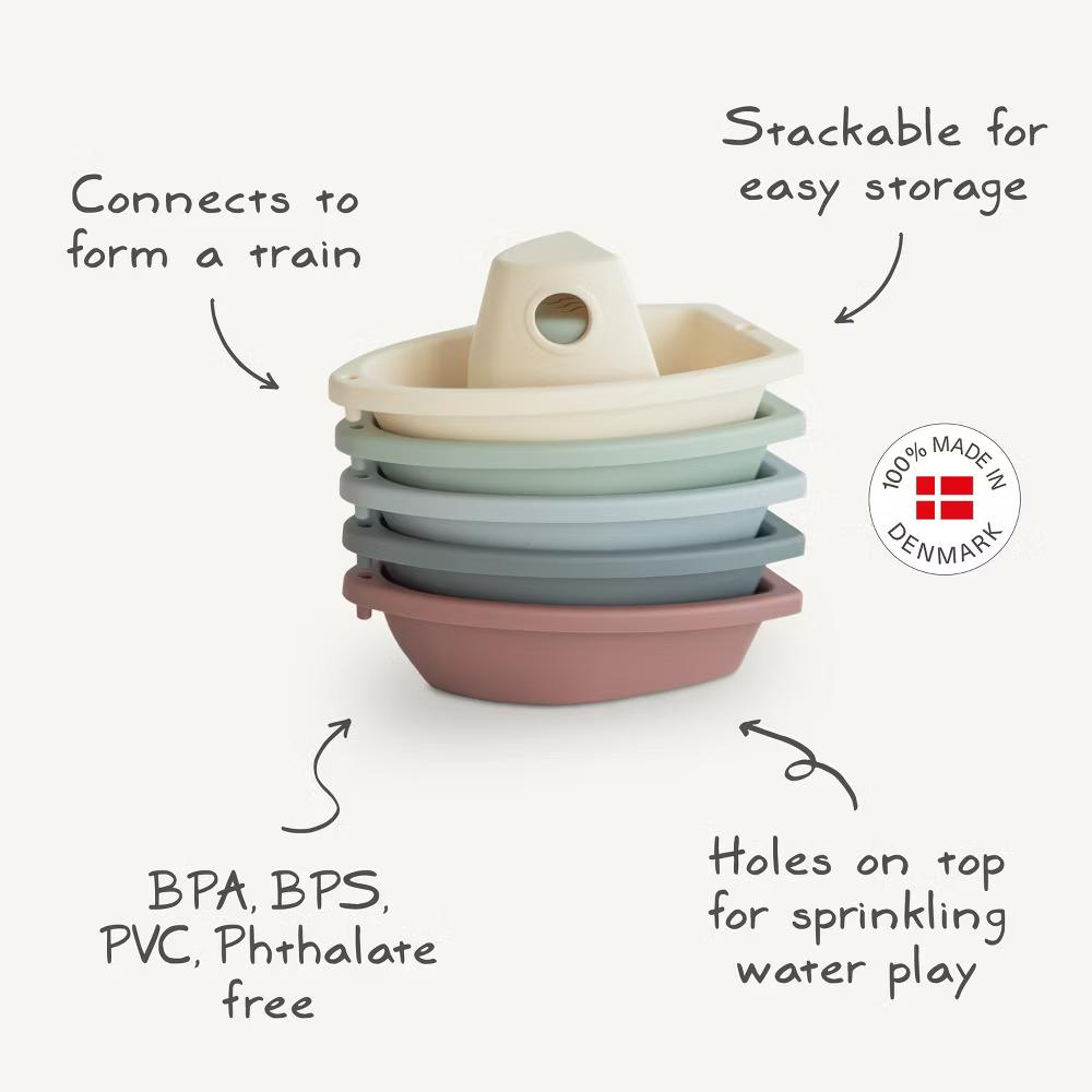 Mushie Bath Boat Toys - Image 9