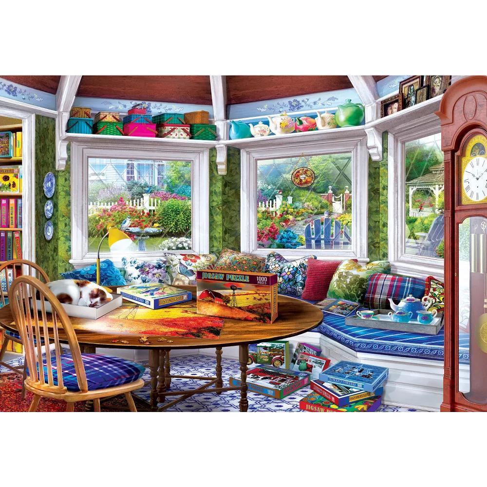 1500 Piece Jigsaw Puzzle for Adults - Puzzler's Retreat - Signature Collection - Image 4