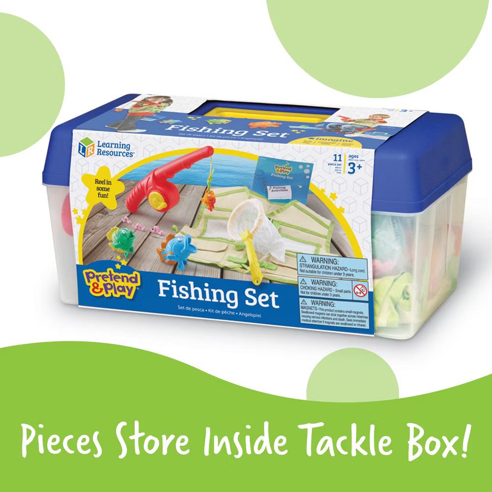 Pretend and Play Fishing Set, 11 Pieces, Ages 3+ - Image 4