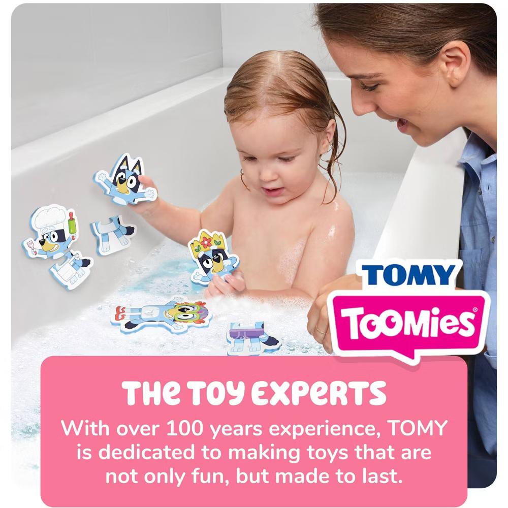 Tomy Toomies Bath Puzzle with Net Storage Bag - 8pc: BPA-Free, Foam Material, Fine Motor Skills Educational Focus