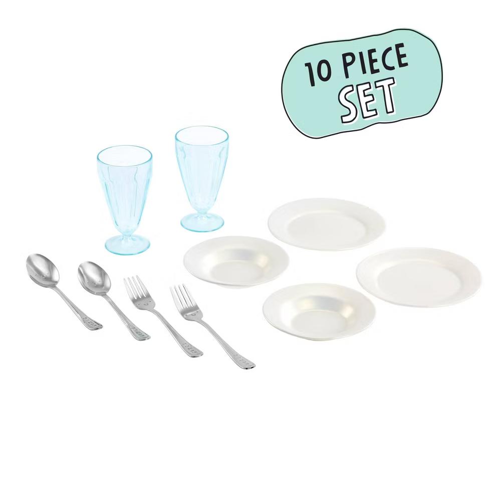 Sweet Spaces Dishware Set, White, Play Kitchen Cookware - Image 8