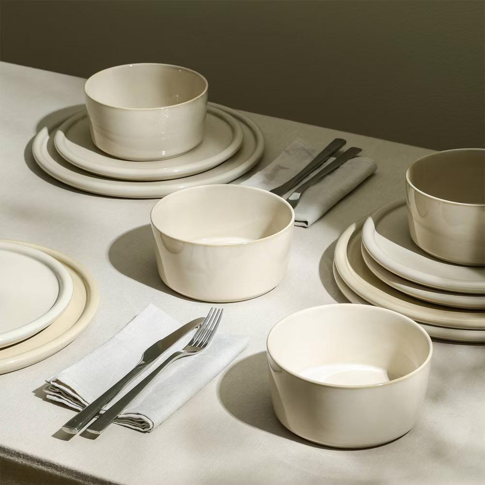 24pc Eden Stoneware Dinnerware Set - Image 20