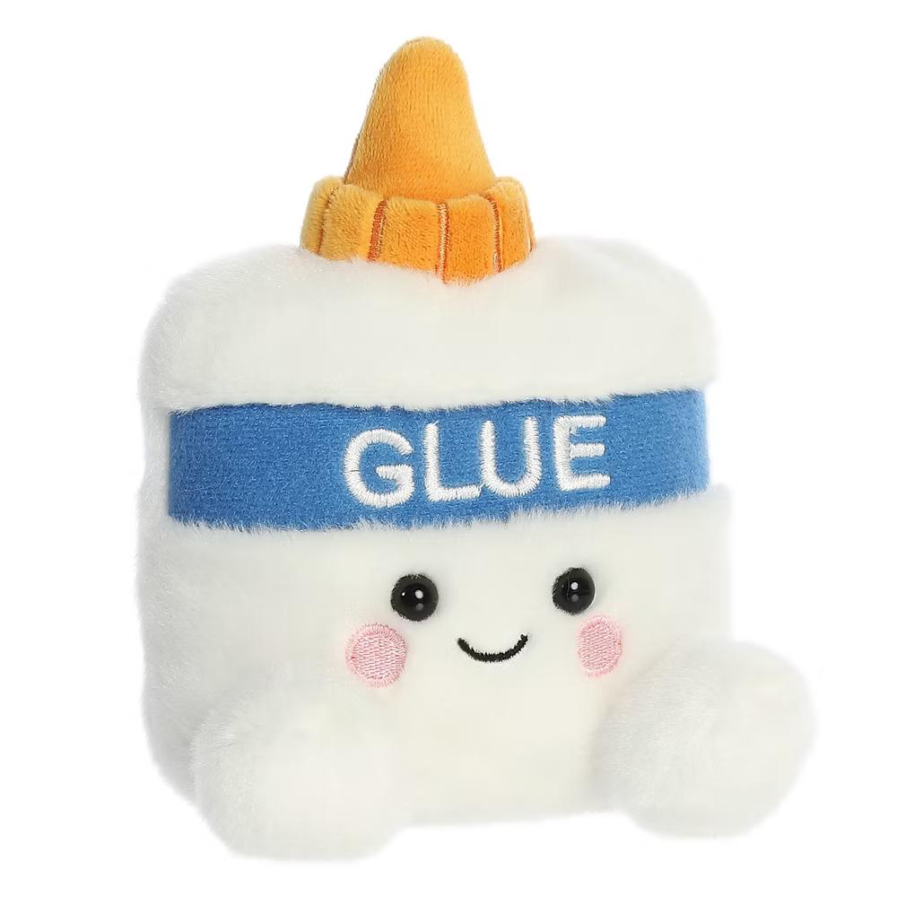 Mini Gooey Glue Palm Pals Adorable Stuffed Animal White 5" - Image 2
