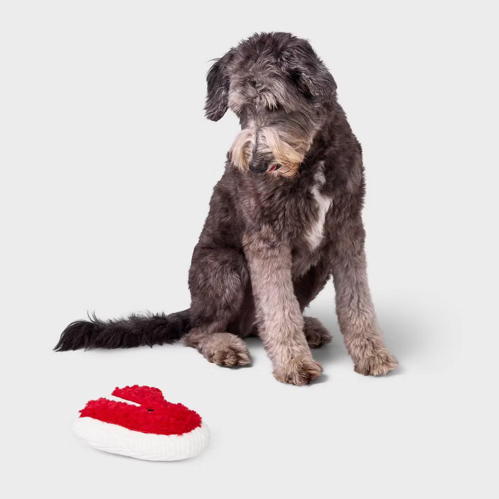 Medium Steak Tough Plush Dog Toy - Pet Occupy, 7.5 Inch Length, 0.17 lbs - Image 3