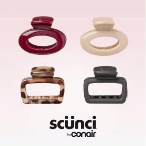 Mixed Shape Mini Claw Clips - All Hair - 4pcs: Hair Styling, Fashion, Securing Hair