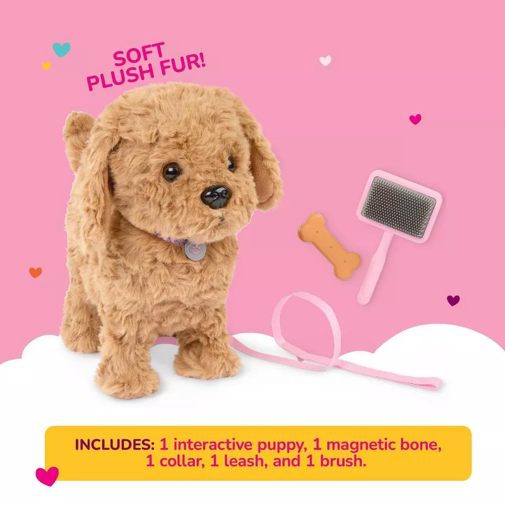 Playful Paws Goldendoodle Puppy Walking & Barking Electronic Interactive Pet Dog Plush: Plastic Polyester Toy - Image 7