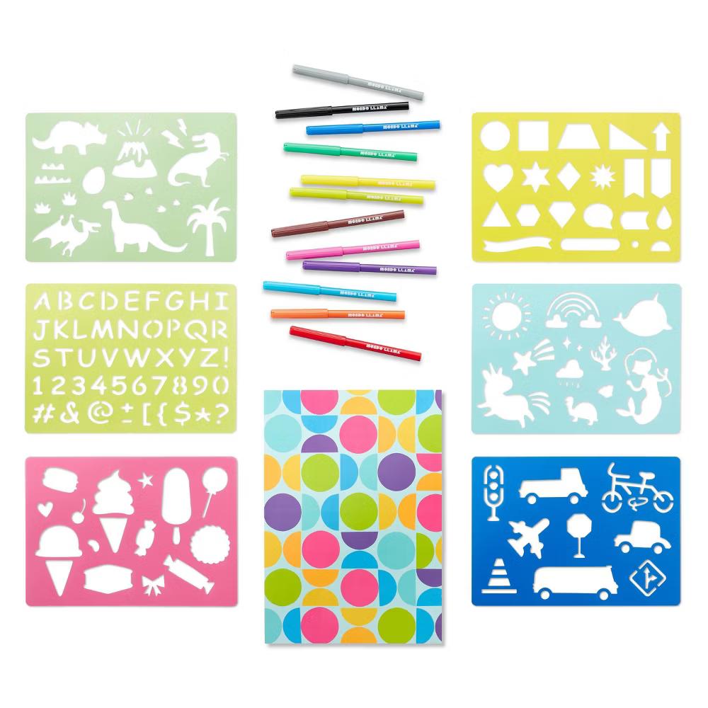 20pc Super Sketches Stencil Set - Image 4