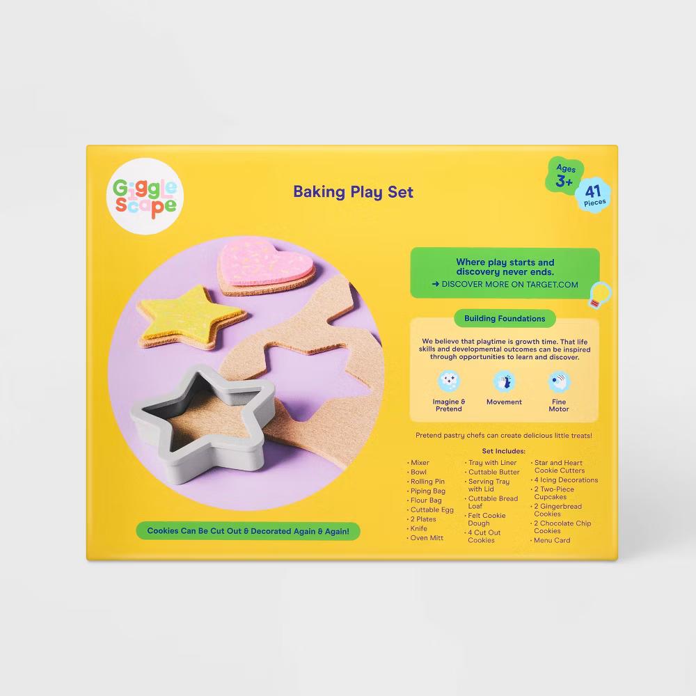 Baking Play Set - 27-Piece Toy Kitchen, Plastic & Wood, Ages 3+, Creativity & Motor Skills - Image 2
