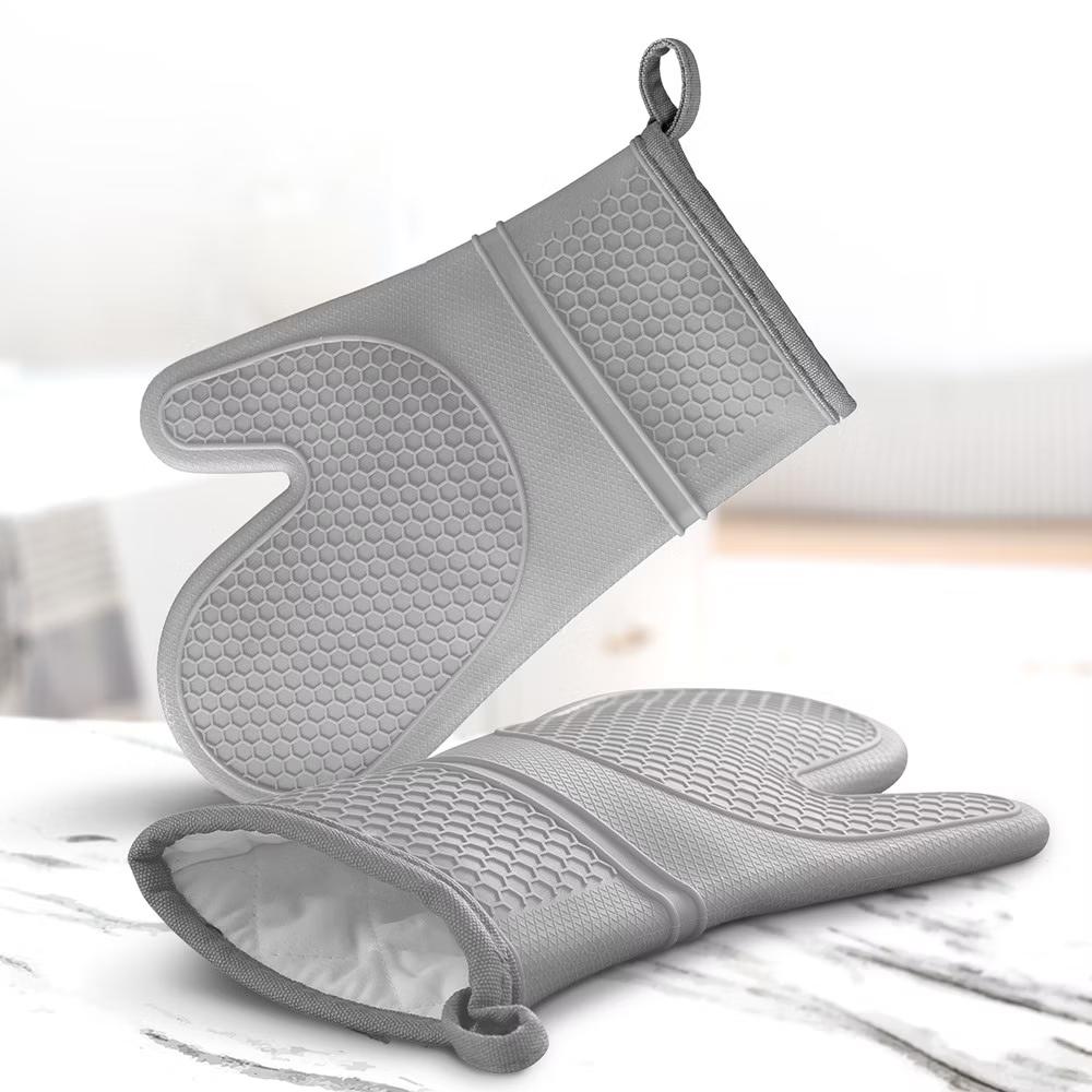 Set of 2 Food Grade Silicone Oven Mitts - Image 11