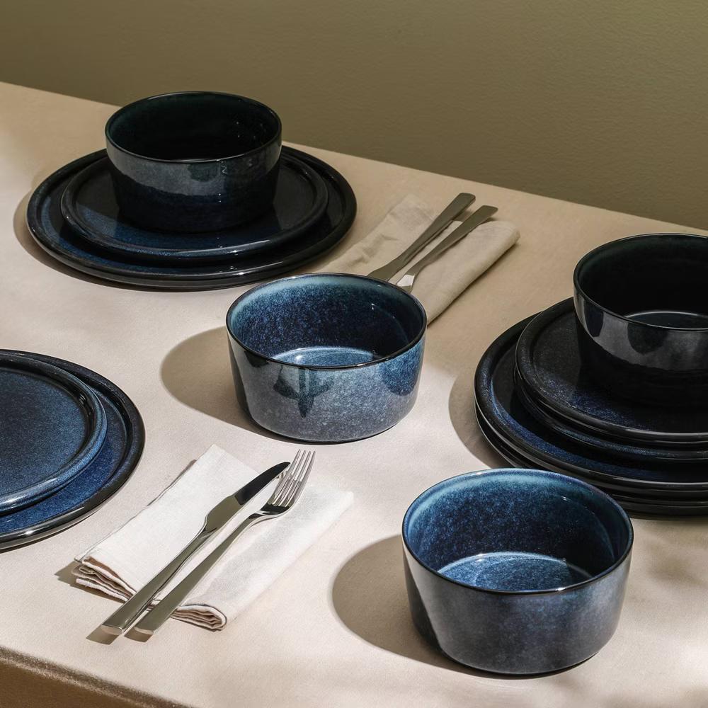 24pc Eden Stoneware Dinnerware Set