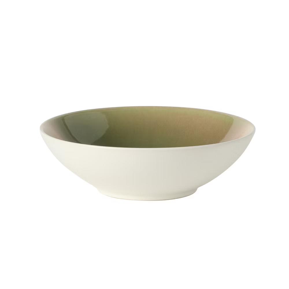 Crescenton Plates and Bowls Sets, 12-Piece Stoneware Dinnerware Sets, Round Reactive Glaze Dish Set, Service for 4 - Image 2