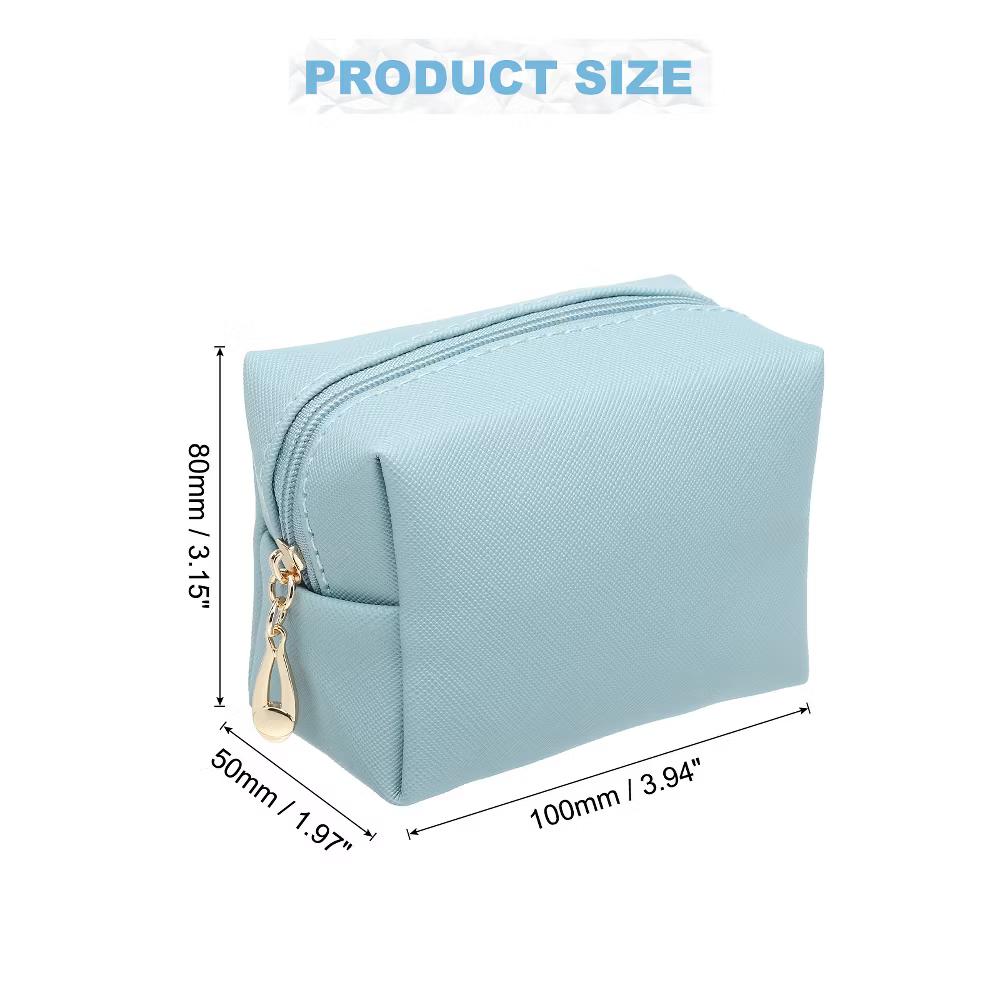 PU Waterproof Cute Preppy Travel Toiletry Mini Makeup Bag 4" x 3" - Image 28