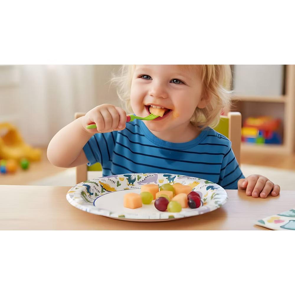 for kids' Dino Disposable Paper Plates 8.5" - 24ct - Image 4