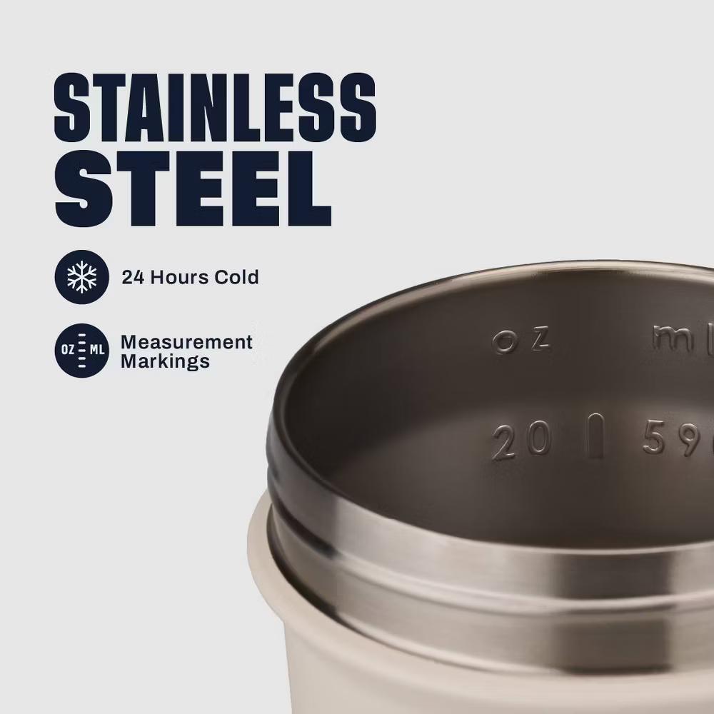 BlenderBottle 25oz Strada Stainless Steel Shaker Cup - Image 10