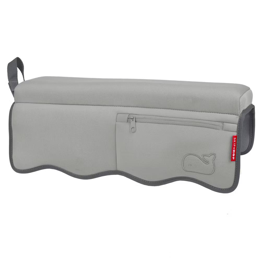 Moby Baby Bath Set with Four Bathtime Essentials - Gray - 4pk: Bath Arm Rests, Faucet Covers, Rinse Cups - Image 4