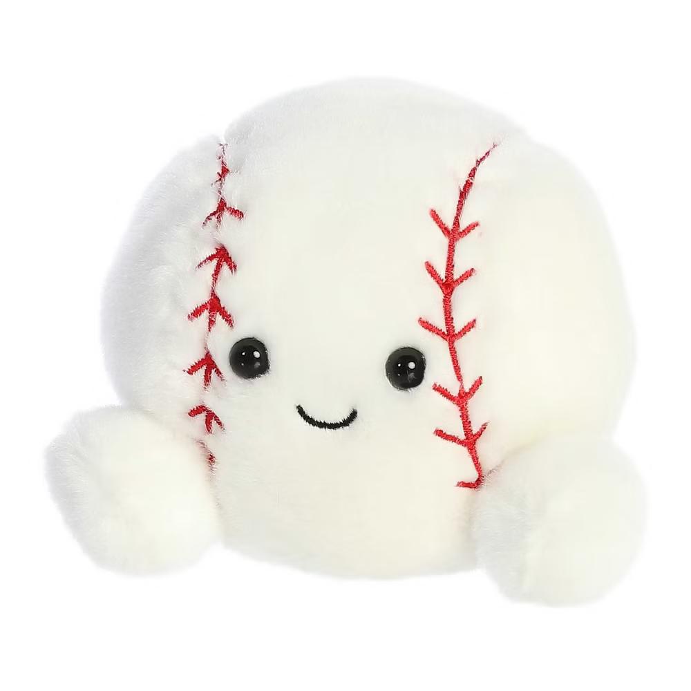 Mini Slugger Baseball Palm Pals Adorable Stuffed Animal White 4" - Image 5