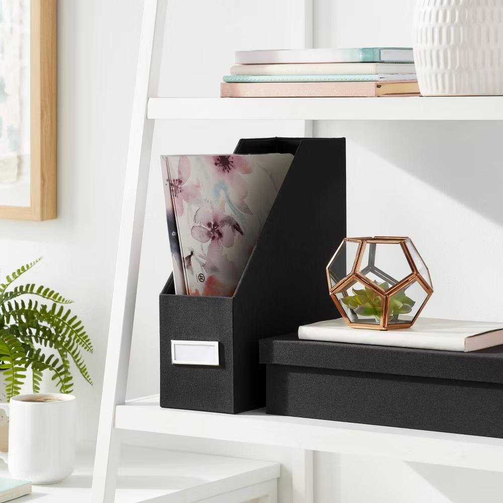 Canvas Magazine File Holder and Organizer - Image 4