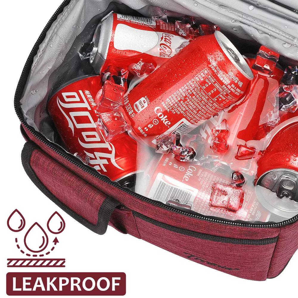 Dual Compartment Insulated Lunch Bag, Leakproof Lunch Tote with Front Pocket, Insulated Lunch Cooler Bag with Back Mesh Pocket - Image 54