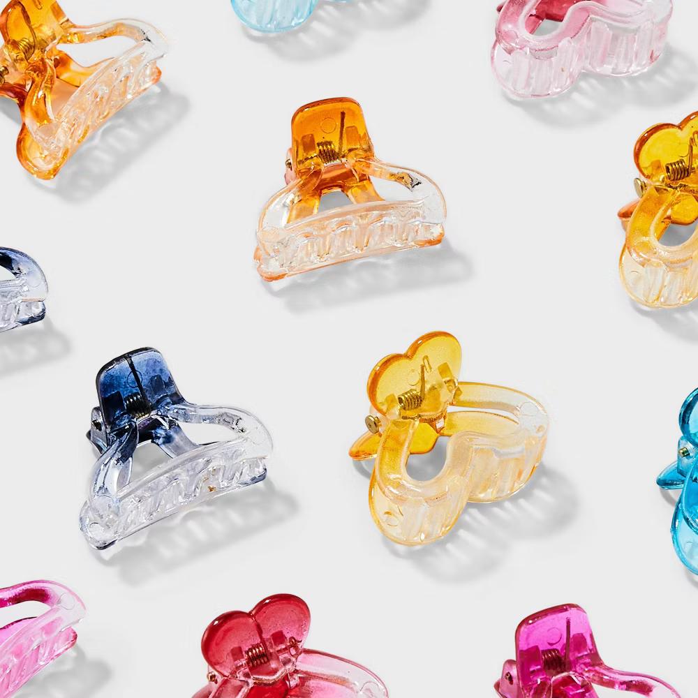 Ombre Claw Clip Set - 12pk- Hair Styling, All Hair Types, Solid Pattern - Image 3