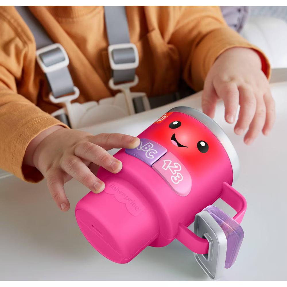 Fisher-Price Laugh & Learn Wake up & Learn Coffee Mug - Pink - Image 4
