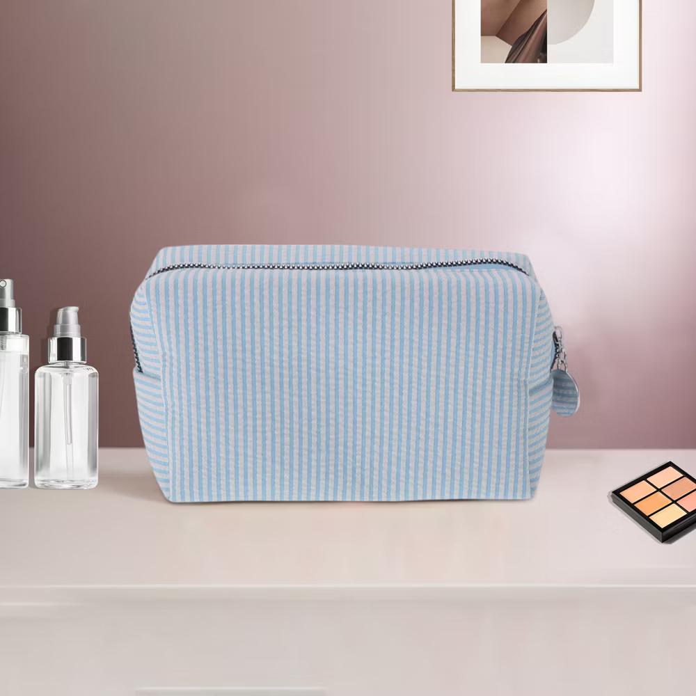 Striped Pattern Makeup Bag for Travel 1 Pc - Image 13