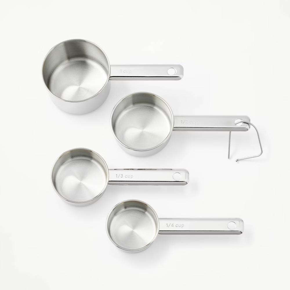 4pc Stainless Steel Measuring Cups - Image 8