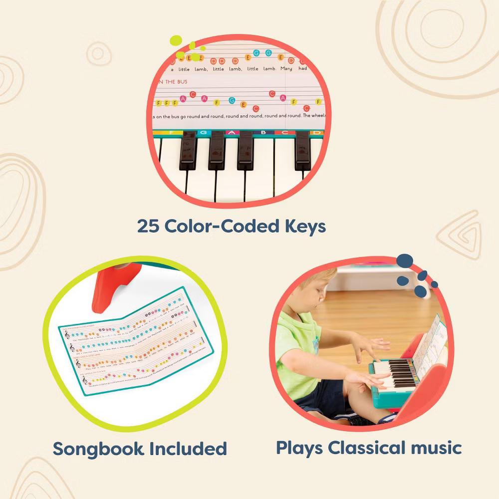 Mini Maestro Wooden Toy Piano - Musical Instruments for Kids - Image 3